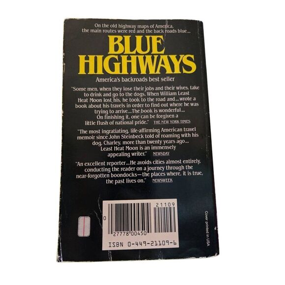 Blue highways a journey into America by William Least Heat Moon - fawcett crest - Picture 4 of 6